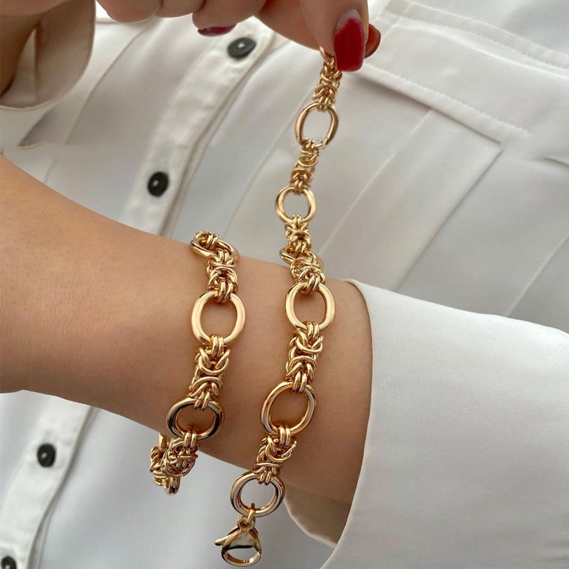 Gold Animal & Tree Link Bracelet alternate photo