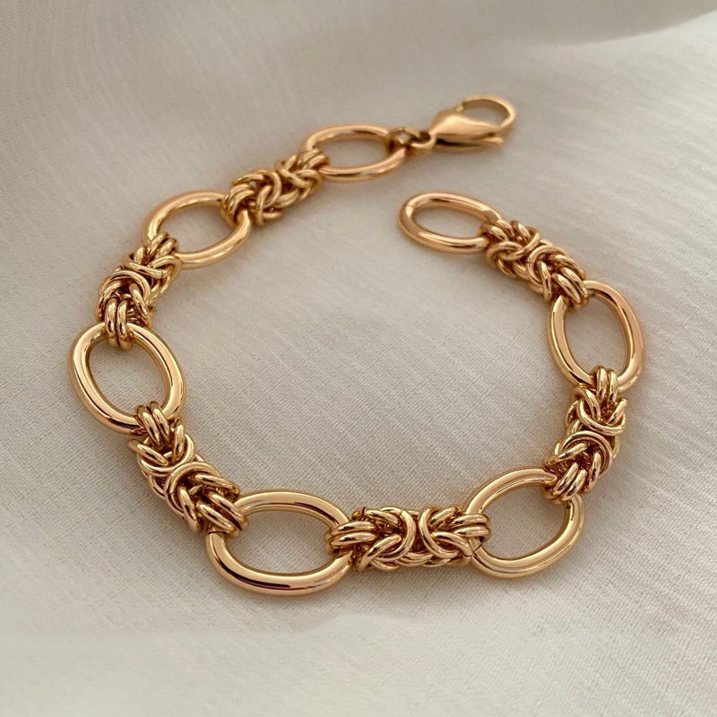 Gold Animal & Tree Link Bracelet product photo