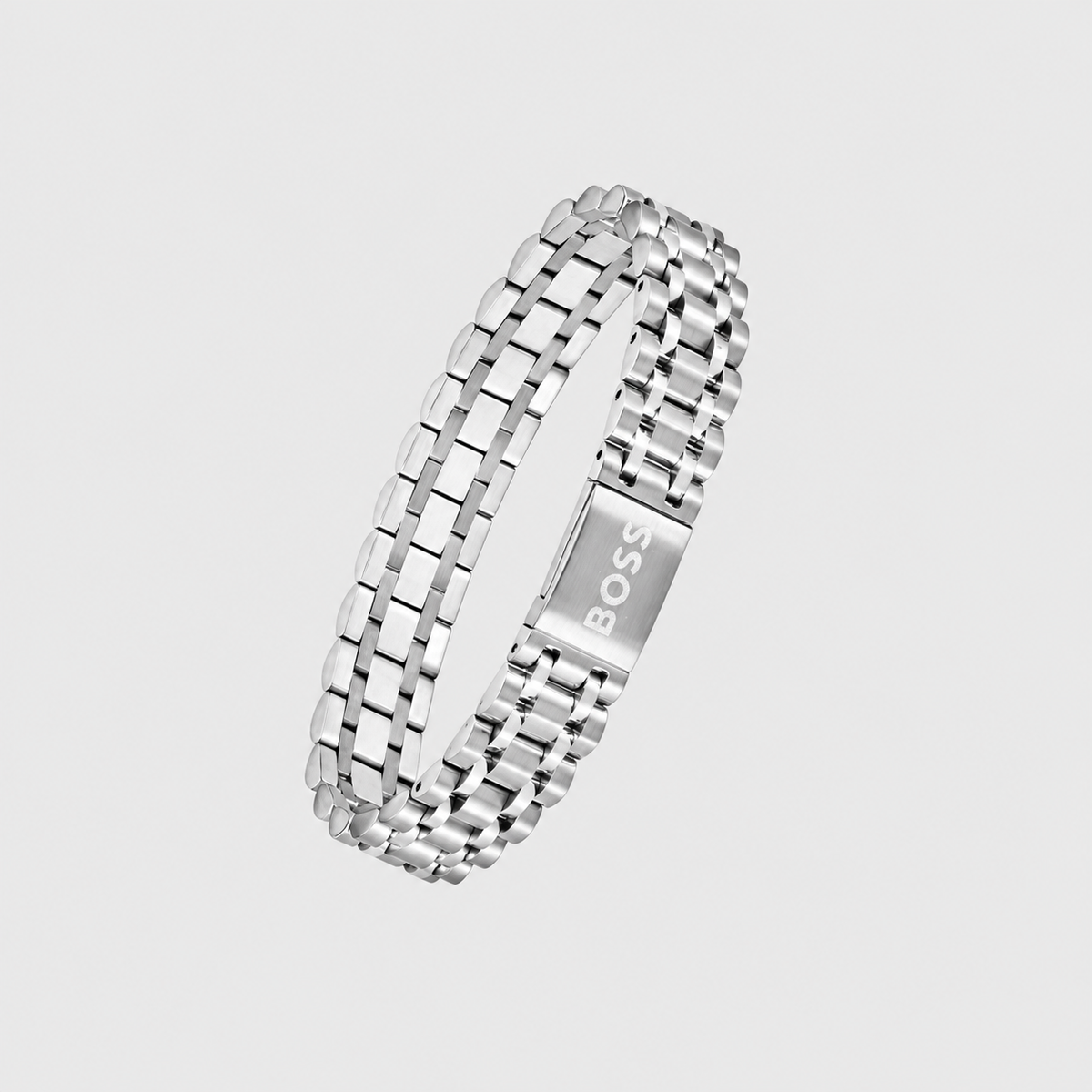 Men’s Magnetic Link Bracelet in Silver product photo
