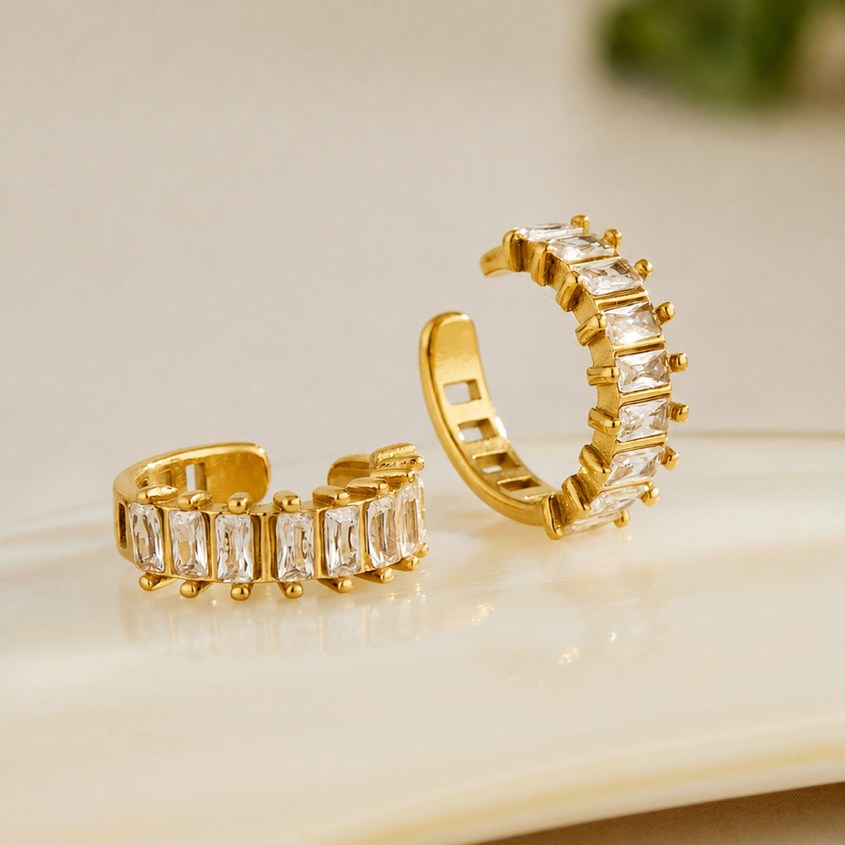 Gold Zircon Ear Clip product photo