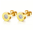 PVD GOLD-PLATED STAINLESS STEEL EARRINGS 
 88178-0