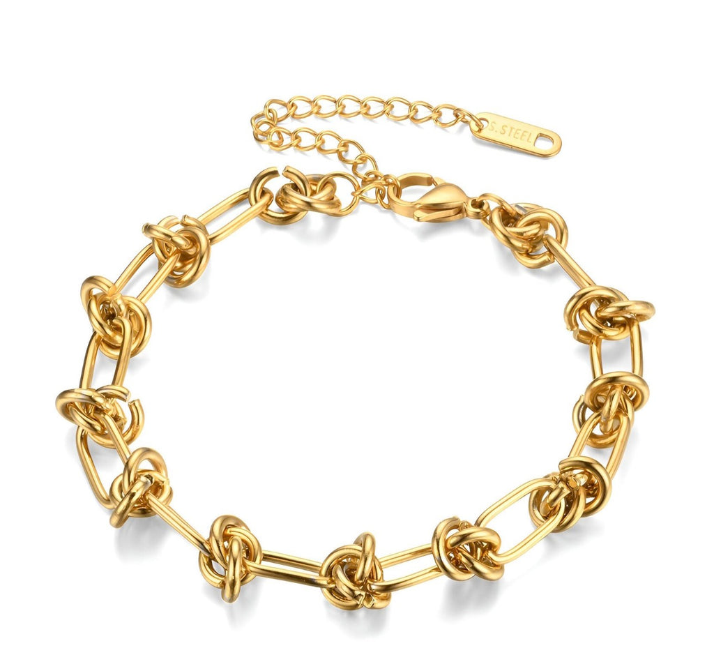 BRACELET, (Big wrist)18K GOLD PLATED STEEL 87380-0