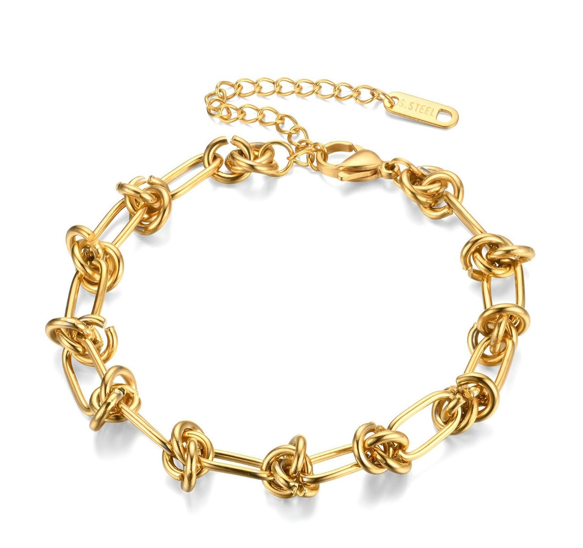 BRACELET, (Smaller wrist)18K GOLD PLATED STEEL 90260-0
