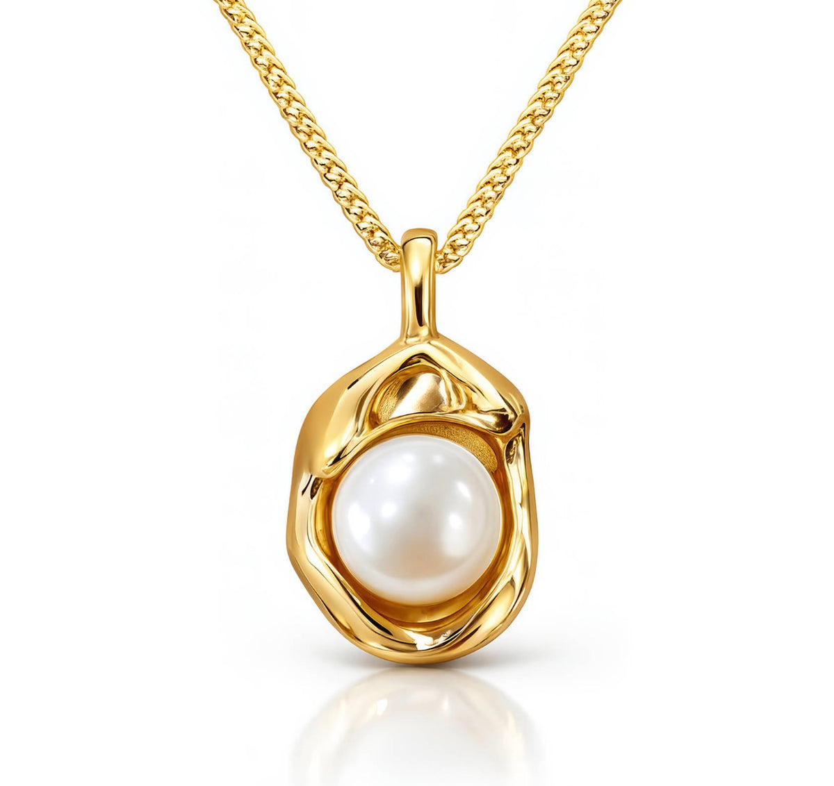 NECKLACE, 18K GOLD PLATED STEEL
 87747-0