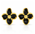 "FLOWERS" PVD GOLD-PLATED STAINLESS STEEL EARRINGS 
91712-0