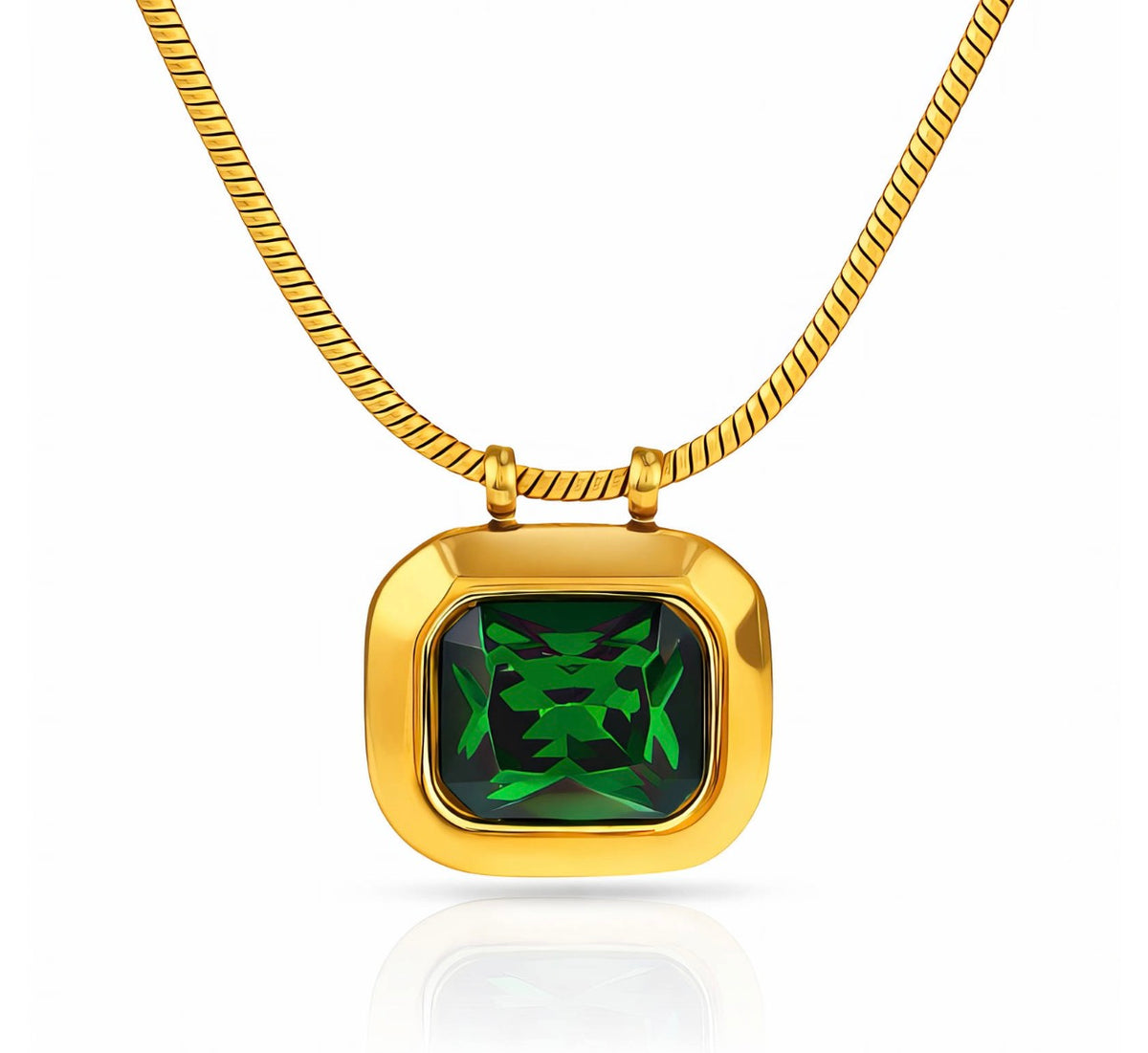 PVD GOLD-PLATED STAINLESS STEEL NECKLACE - INTENSITY
 90581-0