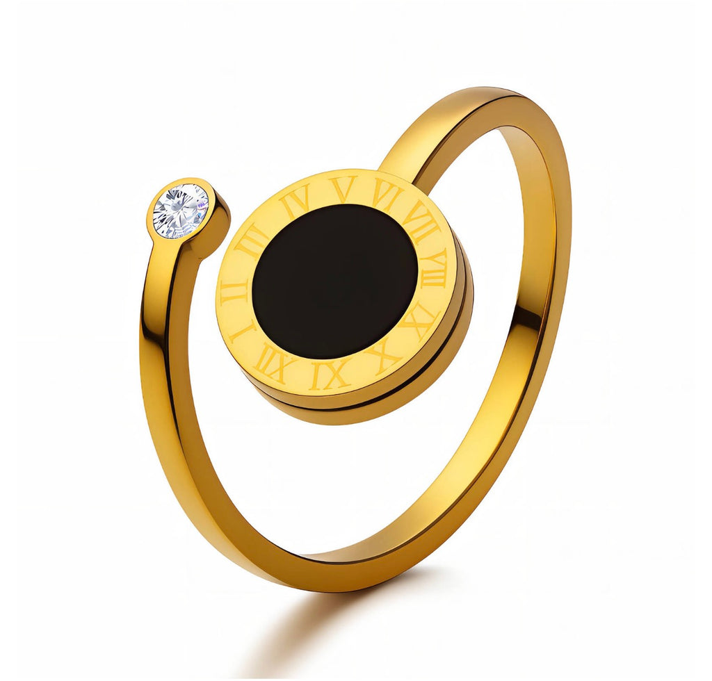RING, 18K GOLD PLATED STEEL Adjustable 
 87830-0
