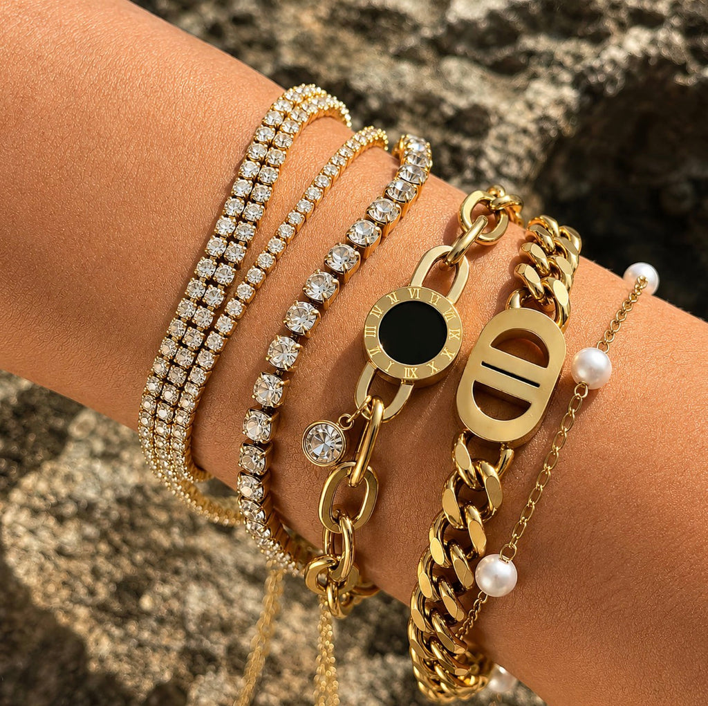 PVD GOLD-PLATED STAINLESS STEEL BRACELET 
87763-0