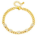 "HEARTS" BRACELET, 18K GOLD PLATED STEEL
90687-0