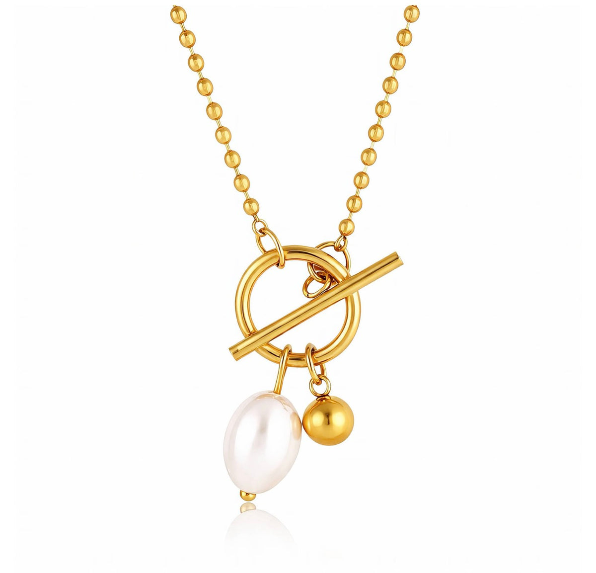 PVD GOLD-PLATED STAINLESS STEEL NECKLACE 
90371-0
