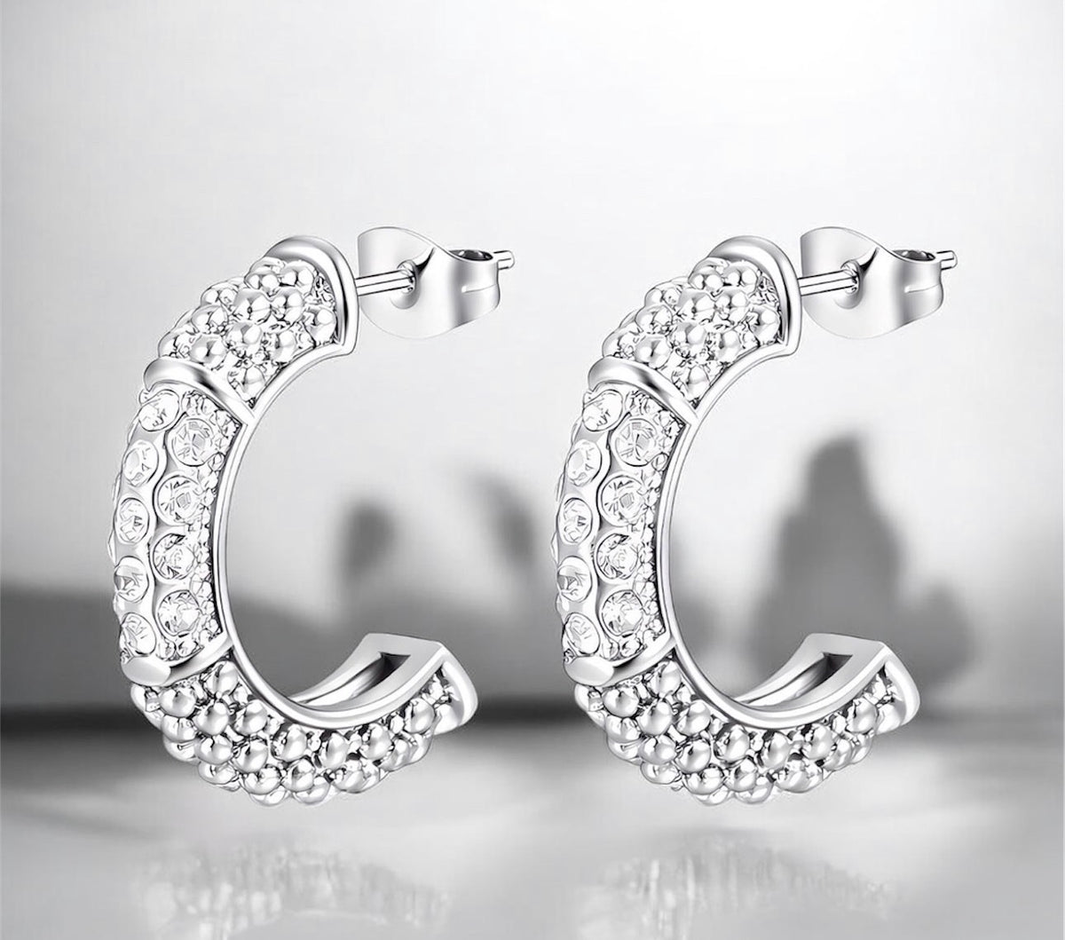 EARRINGS, STAINLESS STEEL
 88087-0