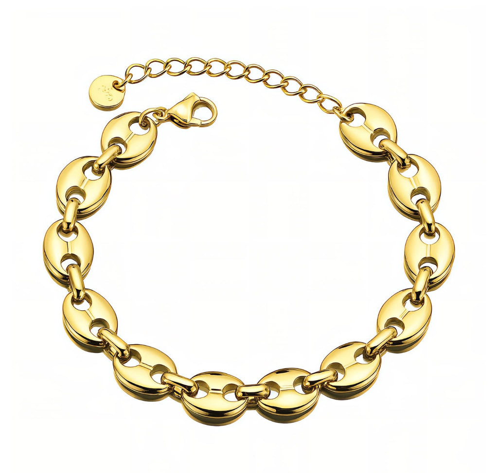 PVD GOLD-PLATED STAINLESS STEEL BRACELET - INTENSITY
 87872-0