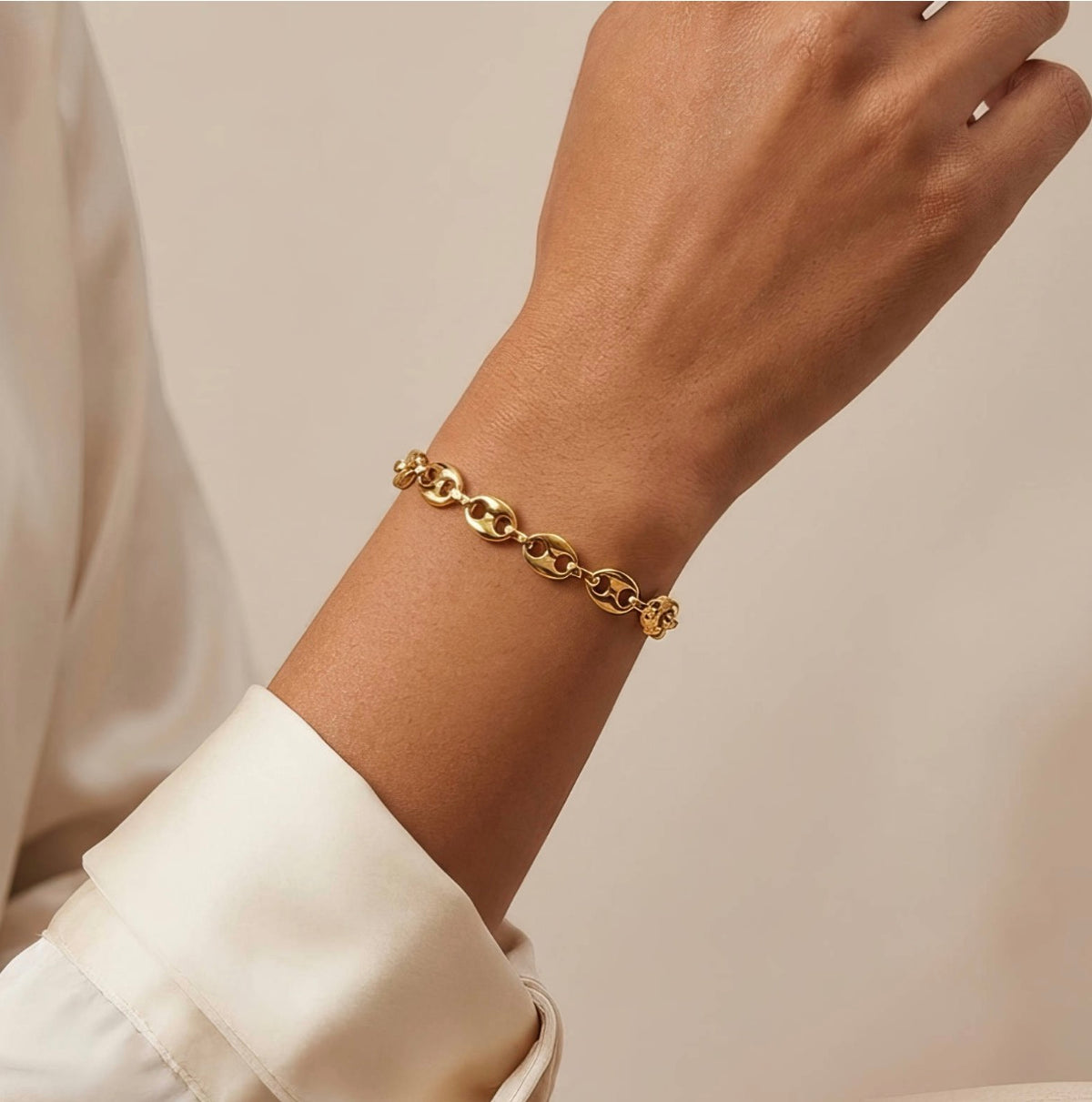 PVD GOLD-PLATED STAINLESS STEEL BRACELET - INTENSITY
 87872-0
