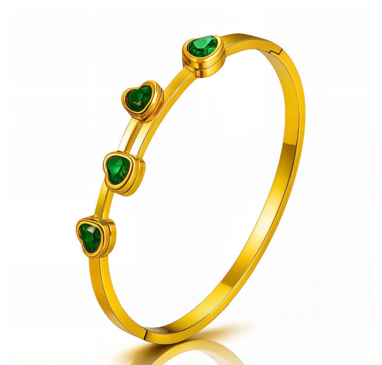 "HEARTS" BRACELET, 18K GOLD PLATED STEEL
90730-0