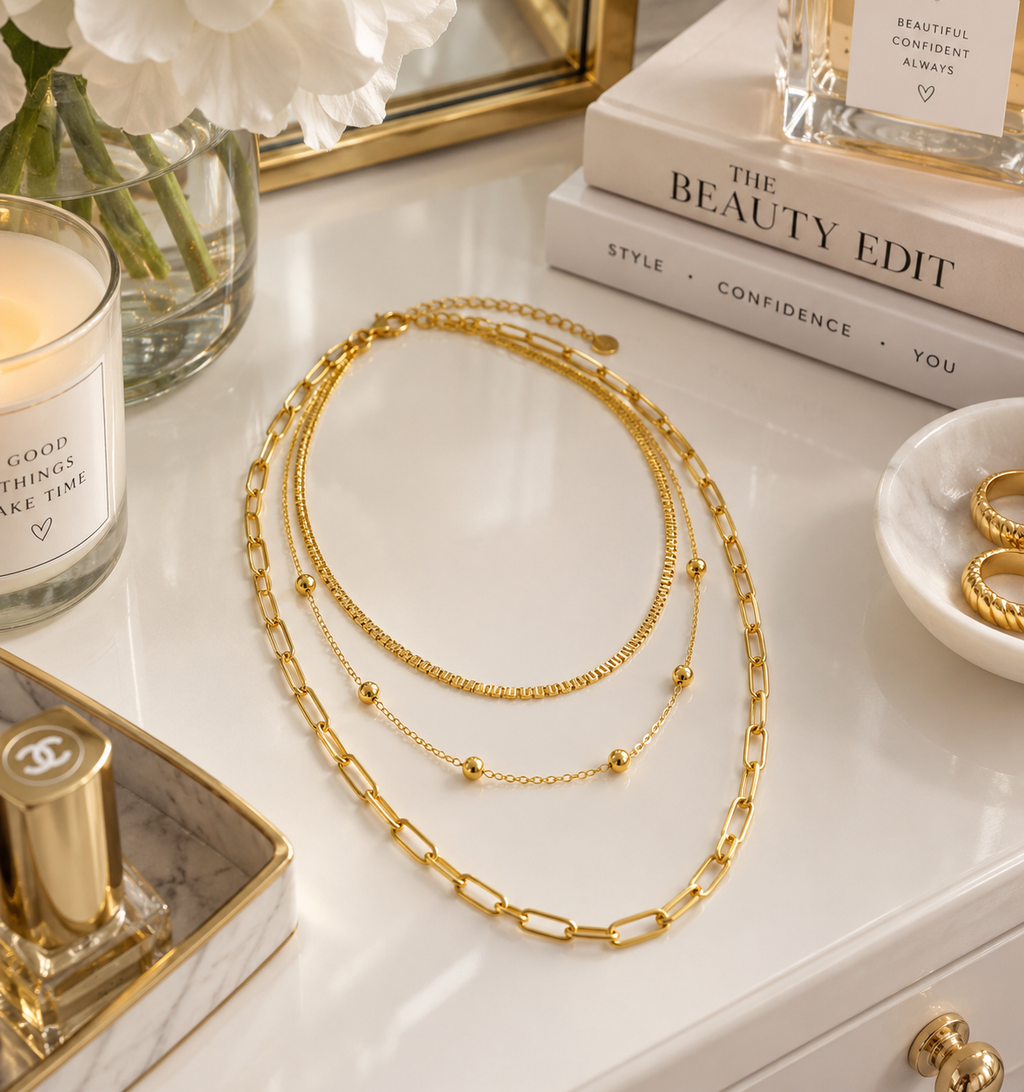NECKLAuCE, 18K GOLD PLATED STEEL
90340-0
