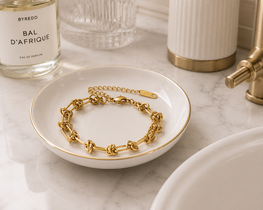 BRACELET, (Big wrist)18K GOLD PLATED STEEL 87380-0