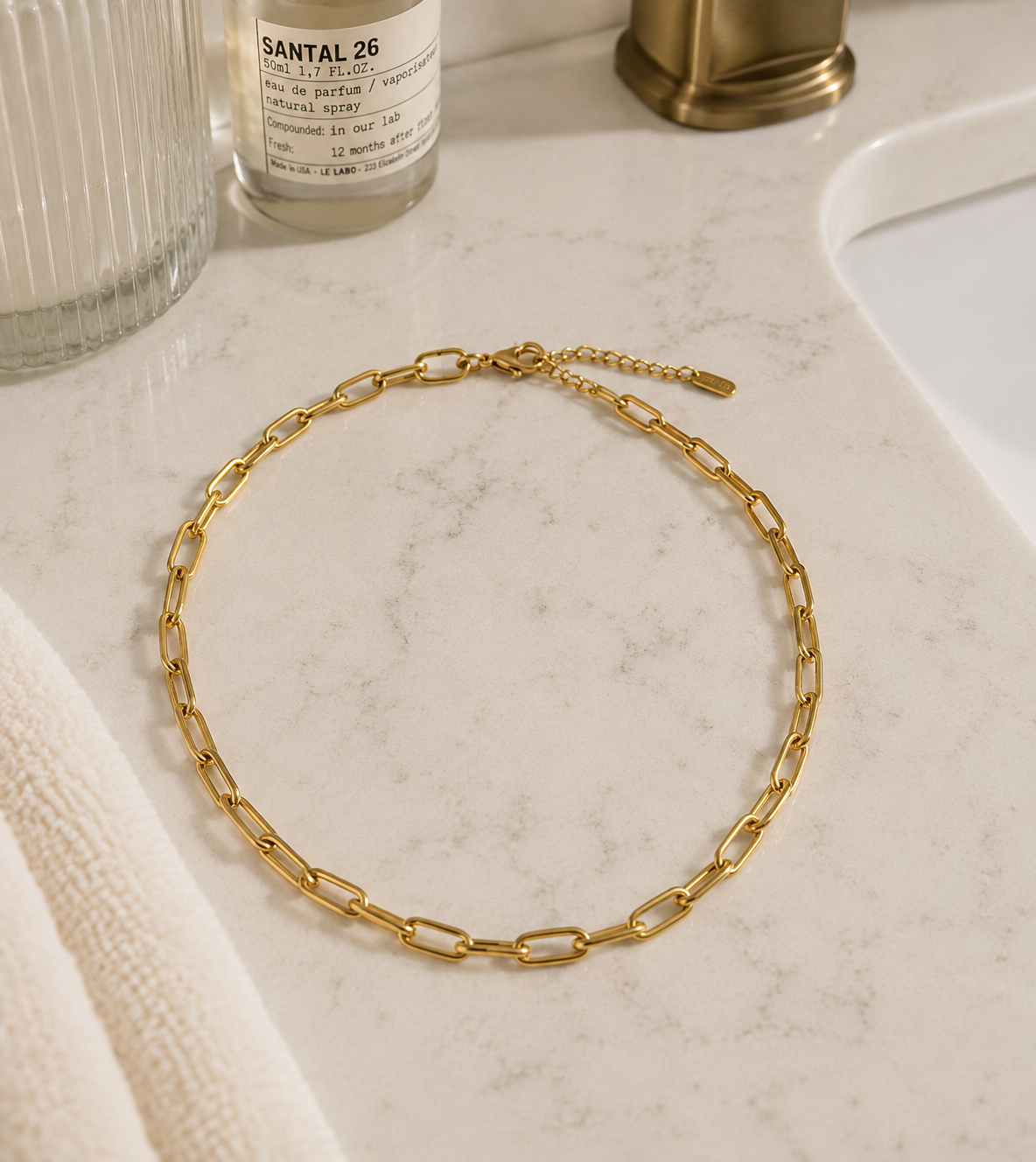 NECKLACE, 18K GOLD PLATED STEEL
87149-0
