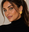 "HEARTS" EARRINGS, 18K GOLD PLATED STEEL 91473-0