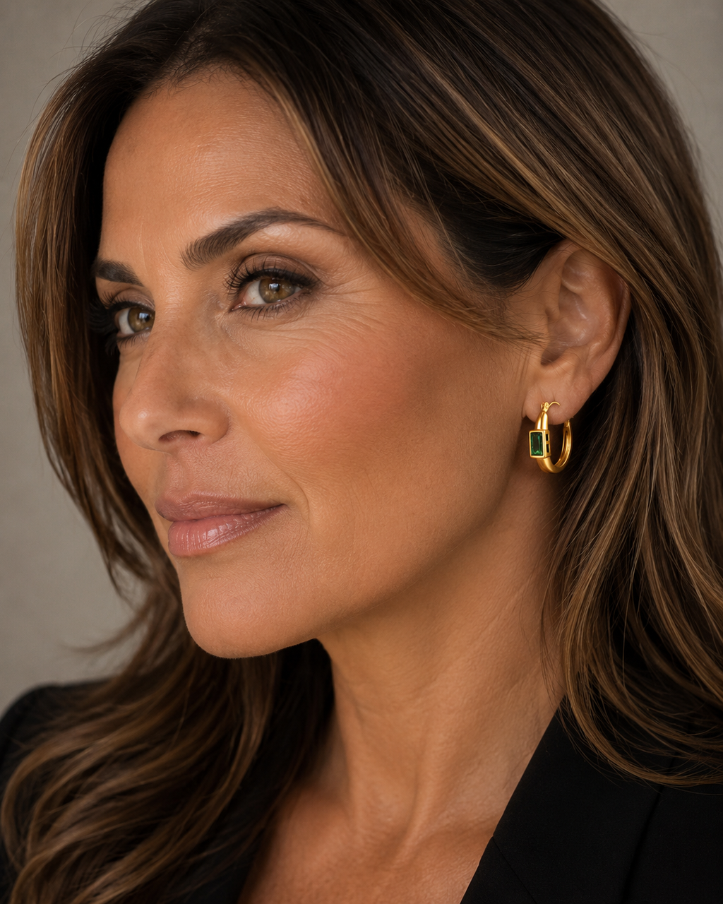 EARRINGS, 18K GOLD PLATED STEEL
 90483-0